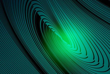 Açık yeşil çizgili vektör dokusu. Değişken çizgileri olan renkli soyut çizimler. Posterler ve afişler için iş tasarımı.