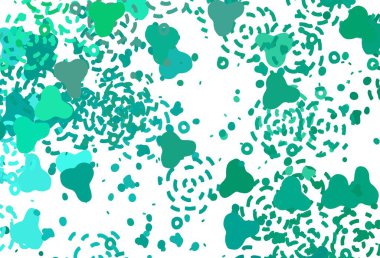 Rastgele şekilli açık yeşil vektör deseni. Soyut tarzda rengarenk gradyan şekilleri olan bir resim. İşiniz için en iyi akıllı tasarım.