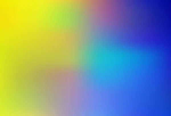 Lichtblauw Gele Vector Wazig Glans Abstracte Achtergrond Creatieve Illustratie Halve — Stockvector
