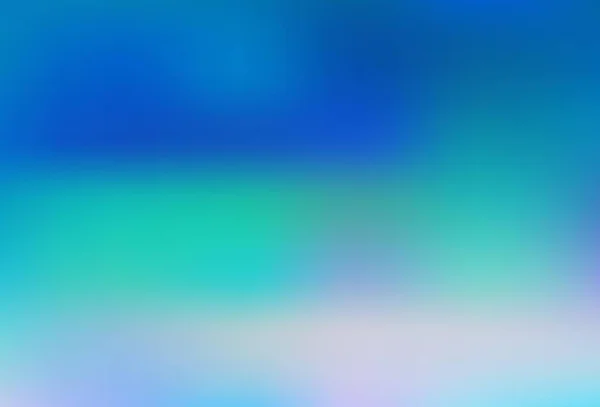 Hellblauer Grüner Vektor Verschwommen Leuchten Abstrakten Hintergrund Bunte Illustration Abstrakten — Stockvektor