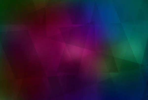 Fond Polygonal Vecteur Multicolore Foncé Illustration Géométrique Créative Style Origami — Image vectorielle