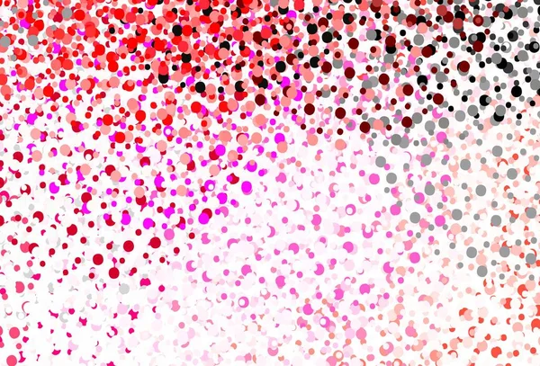 Světle Růžový Vektorový Vzor Kuličkami Abstraktní Ilustrace Barevnými Bublinami Přírodním — Stockový vektor