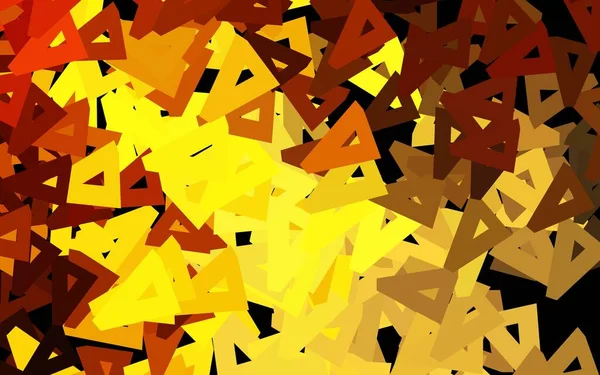 Donker Oranje Vector Achtergrond Met Veelhoekige Stijl Moderne Abstracte Illustratie — Stockvector