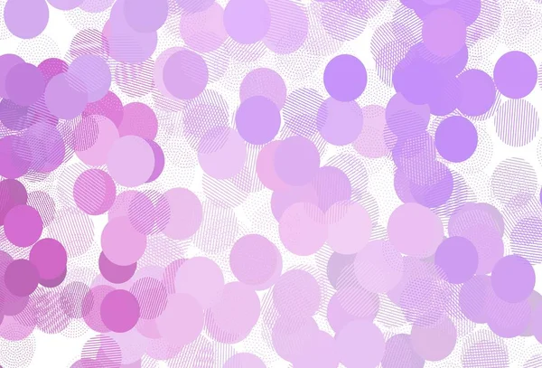 Luz Patrón Vectorial Púrpura Con Esferas Diseño Decorativo Borroso Estilo — Archivo Imágenes Vectoriales
