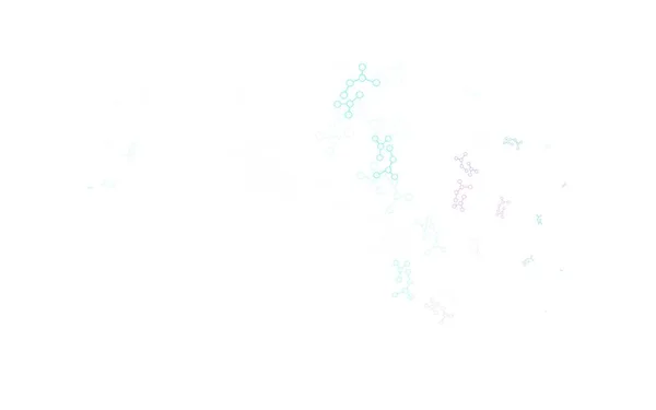 Bleu Clair Fond Vectoriel Vert Avec Des Données Intelligence Artificielle — Image vectorielle