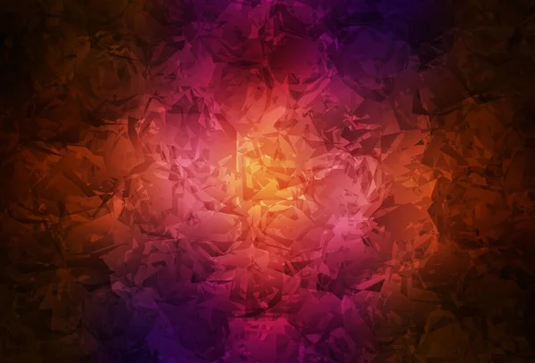 Темно Рожева Червона Векторна Каракулі Текстура Трояндами Квітами Абстрактна Ілюстрація — стоковий вектор