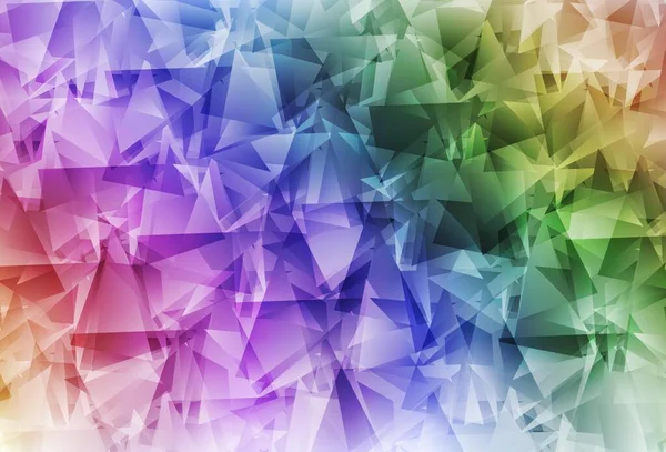 Light Multicolor vector polygon abstract backdrop. Colorful illustration in abstract style with triangles. Triangular pattern for your design.