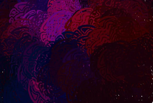 Donkerroze Rode Vector Textuur Met Wrange Lijnen Kleurrijk Geometrisch Monster — Stockvector