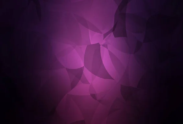 Dark Purple Vector Polygonal Template Modern Abstract Illustration Triangles New — ストックベクタ