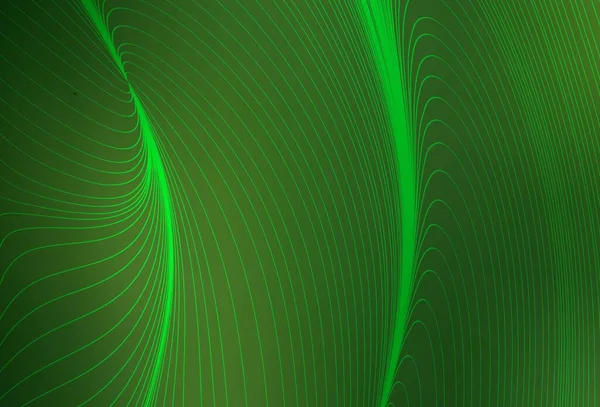 Modelo Vetor Verde Escuro Com Linhas Iradas Ilustração Abstrata Colorida — Vetor de Stock