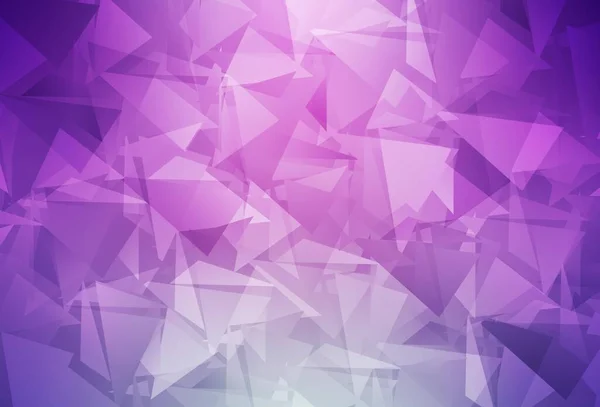 Light Pink Vector Gradient Triangles Template Polygonal Abstract Illustration Gradient — Wektor stockowy