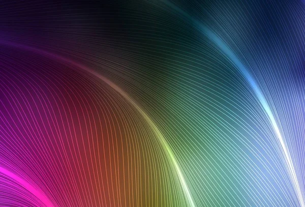 Texture Vectorielle Multicolore Foncé Avec Des Lignes Douces Illustration Abstraite — Image vectorielle