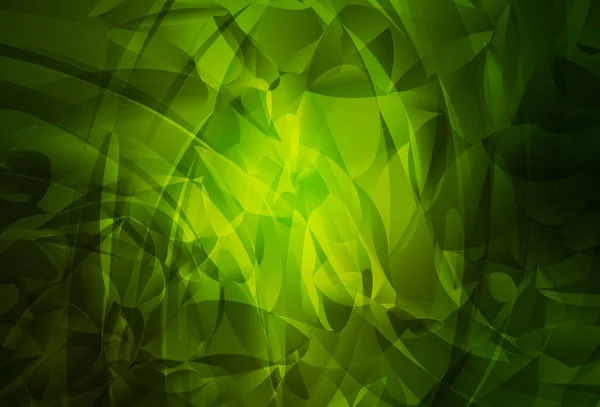 Темно Зеленый Векторный Узор Случайных Форм Простая Красочная Иллюстрация Абстрактными — стоковый вектор
