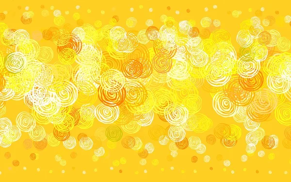 Light Orange Vector Elegant Background Roses Flowers Gradient White Background — ストックベクタ