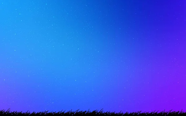 Hellrosa Blaue Vektorschablone Mit Raumsternen Leuchtend Farbige Illustration Mit Hellen — Stockvektor