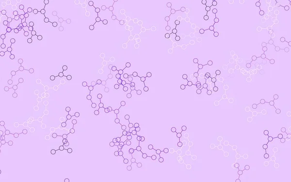 Light Purple Vector Pattern Artificial Intelligence Network Colored Structure Gradient — Stock Vector