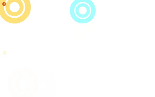 Světle Modré Žluté Vektorové Pozadí Bublinami Krásná Barevná Ilustrace Rozmazanými — Stockový vektor
