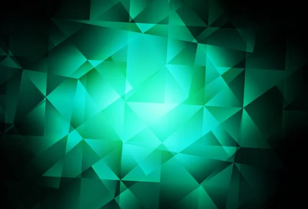 深绿色矢量低聚纹理 带有渐变的Origami风格的几何图解 全新设计的单张 — 图库矢量图片