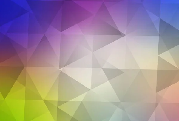 ライトマルチカラーベクトル抽象モザイク背景 グラデーションの多角形の抽象イラスト ブランドブックの背景のパターン — ストックベクタ