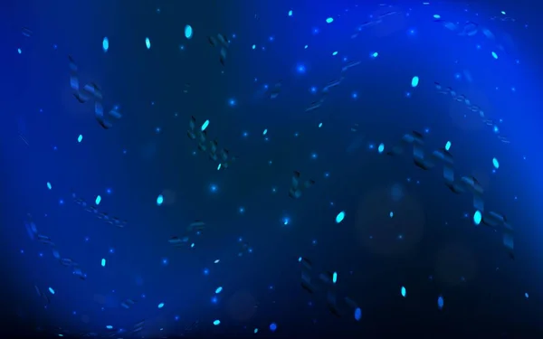 Σκούρο Μπλε Διανυσματική Υφή Κομφετί Γενεθλίων Διακοσμητική Γυαλιστερή Απεικόνιση Κορδέλες — Διανυσματικό Αρχείο