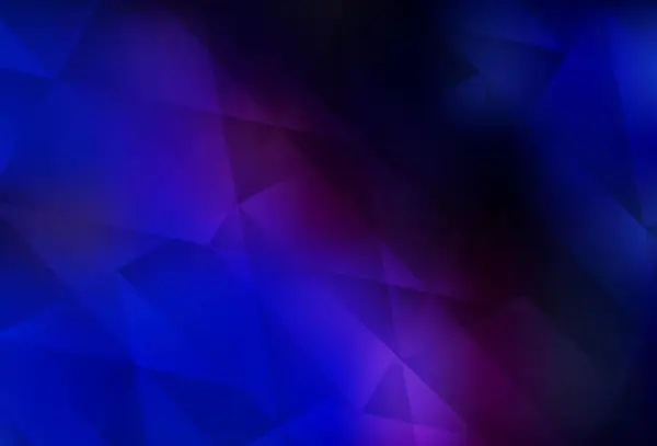 Rose Foncé Texture Mosaïque Triangle Vectoriel Bleu Illustration Polygonale Lumineuse — Image vectorielle