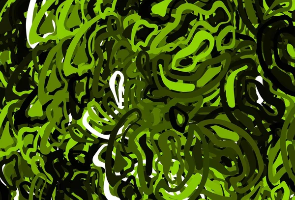 Темно Зеленый Векторный Фон Линиями Совершенно Новая Красочная Иллюстрация Простом — стоковый вектор