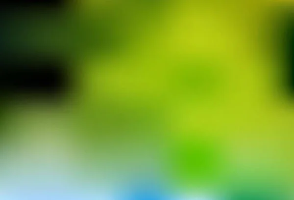 Hellgrüner Gelber Vektor Abstrakter Verschwommener Hintergrund Eine Elegante Helle Illustration — Stockvektor