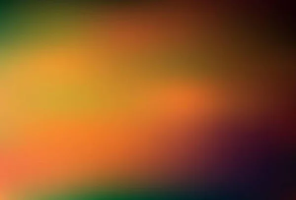 ダークグリーン イエローベクトルのぼやけたテンプレート グラデーションのエレガントな明るいイラスト 携帯電話の背景 — ストックベクタ