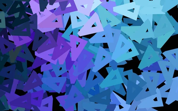 Rose Foncé Agencement Vectoriel Bleu Avec Lignes Triangles Illustration Abstraite — Image vectorielle