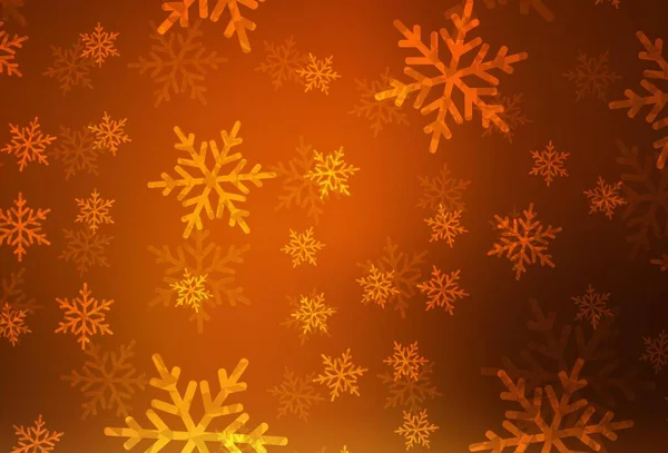 圣诞风格的深橙色矢量图案 简单的梯度插图与圣诞属性 图书横幅的图案 — 图库矢量图片