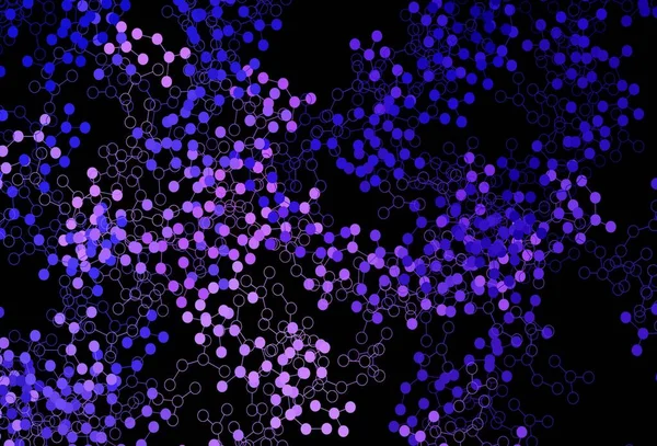 Koyu pembe, yapay zeka yapısına sahip mavi vektör şablonu. Soyut şablondaki yapay zeka şekilleriyle parlayan illüstrasyon. Zeka ve yenilik reklamları için şablon.