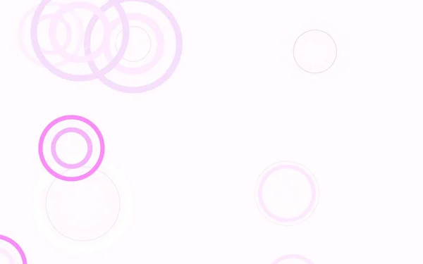 Modèle Vectoriel Rose Clair Avec Des Cercles Illustration Avec Ensemble — Image vectorielle