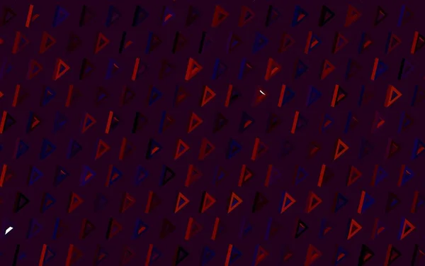 深蓝色 红色矢量图案与多边形风格 带三角形的抽象梯度图解 手机的背景 — 图库矢量图片