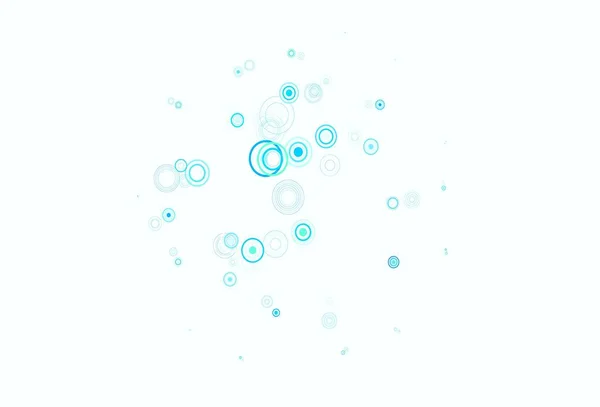 Light Blue Green Vector Template Circles Abstract Illustration Colored Bubbles — Stock Vector