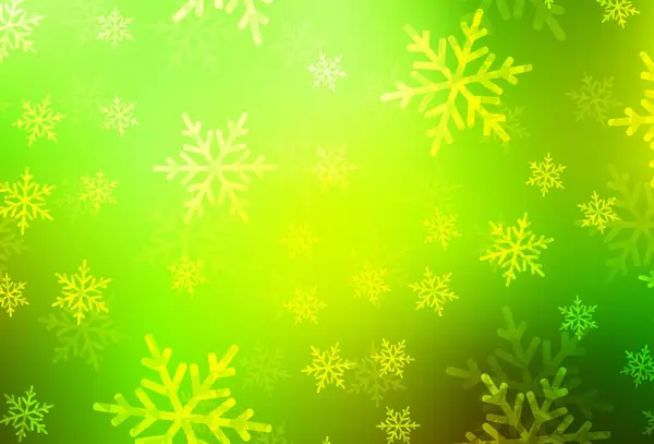 浅绿色 黄色矢量模板在嘉年华风格 五彩缤纷的插图与圣诞节的简单和标志 排版模板 — 图库矢量图片