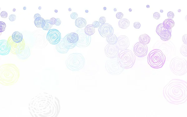 Luz Multicolor Vector Fondo Abstracto Con Rosas Flores Con Gradiente — Archivo Imágenes Vectoriales