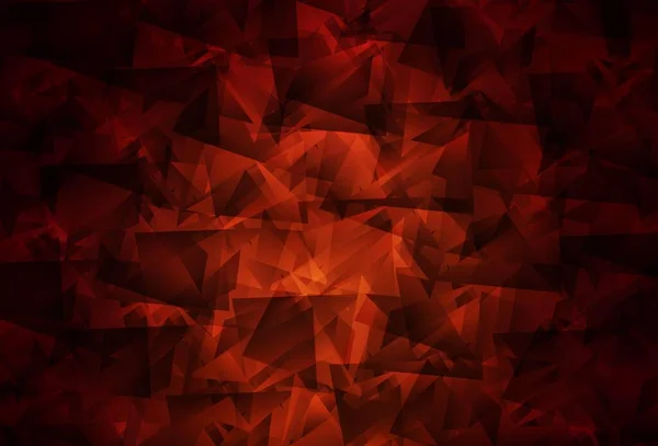 ダークレッドベクトル低ポリレイアウト 三角形のモダンな抽象的なイラスト ブランドブックの背景のパターン — ストックベクタ