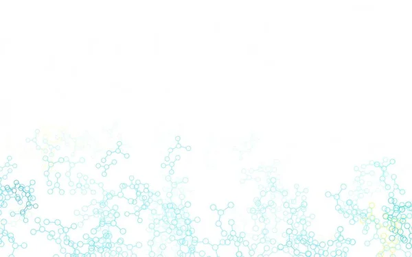 Modèle Vectoriel Bleu Clair Jaune Avec Structure Intelligence Artificielle Design — Image vectorielle
