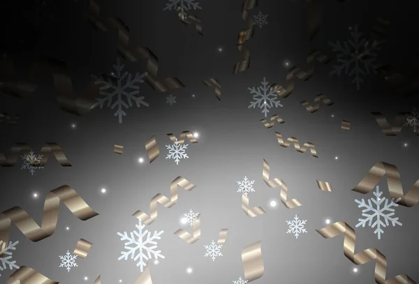 カーニバルスタイルのダークグレーベクトルテンプレート カラフルなクリスマスのものと抽象グラデーションイラスト 大学のポスター バナーのための最高のデザイン — ストックベクタ