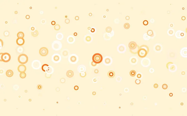 Fondo Vectorial Naranja Claro Con Puntos Ilustración Abstracta Brillante Con — Vector de stock