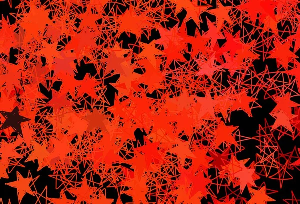 Tmavě Červený Vektorový Vzor Vánočními Vločkami Hvězdami Moderní Geometrické Abstraktní — Stockový vektor