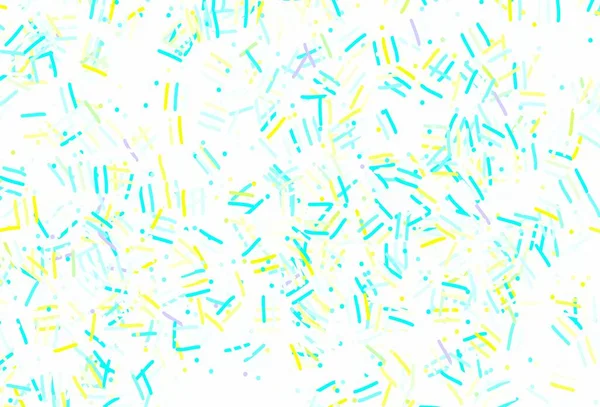 ライトブルー 色のライン ドットで緑のベクトルテクスチャ 線で描いた現代の幾何学的抽象画 ポスター バナーに最適なデザイン — ストックベクタ