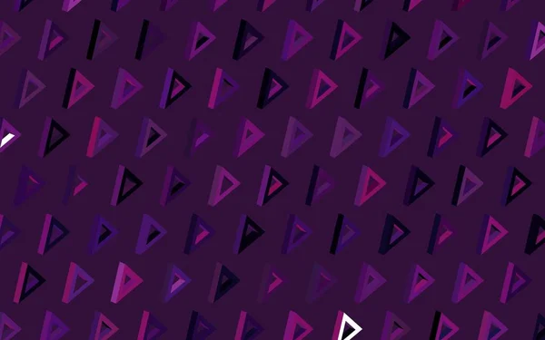ダークパープル ポリゴナルスタイルのピンクベクトルパターン 三角形の抽象的なスタイルで装飾的なデザイン 携帯電話の背景 — ストックベクタ