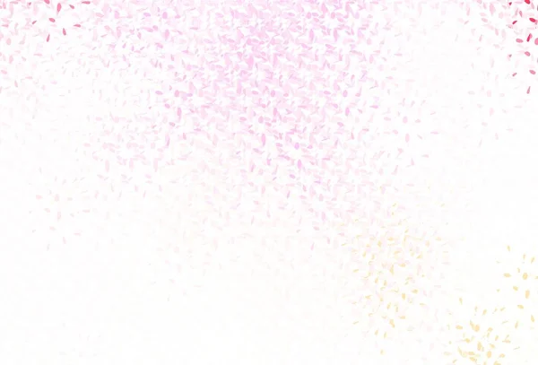 Világos Rózsaszín Sárga Vektor Háttér Foltok Absztrakt Illusztráció Színes Buborékok — Stock Vector