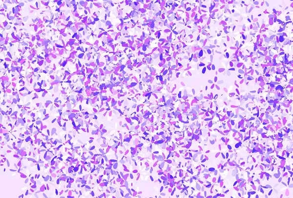 淡紫色 粉红矢量 叶背典雅 色彩斑斓的图画 用树叶做成的涂鸦风格 全新的设计适合您的业务 — 图库矢量图片