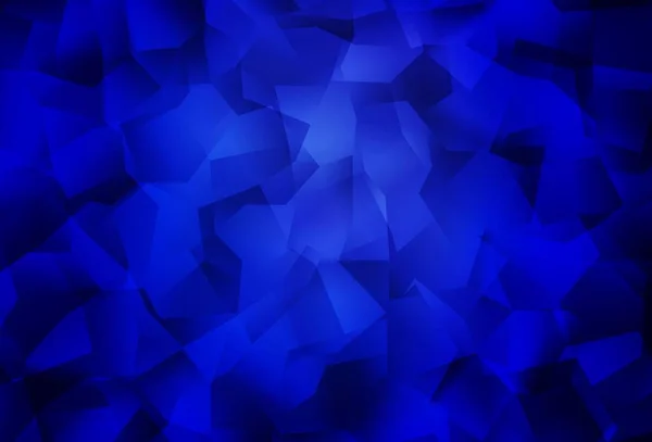 Dark Blue Vektor Abstraktes Mosaikmuster Polygonale Abstrakte Illustration Mit Farbverlauf — Stockvektor