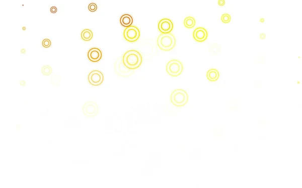 Texture Vectorielle Vert Clair Jaune Avec Disques Design Décoratif Flou — Image vectorielle