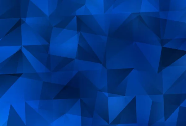 Luz Azul Vector Brillante Fondo Triangular Elegante Ilustración Poligonal Brillante — Vector de stock