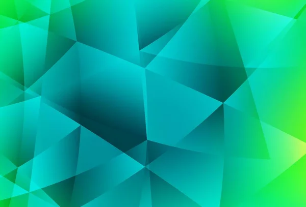 Světle Zelená Vektorová Polygonová Abstraktní Kulisa Kreativní Ilustrace Polotónovém Stylu — Stockový vektor