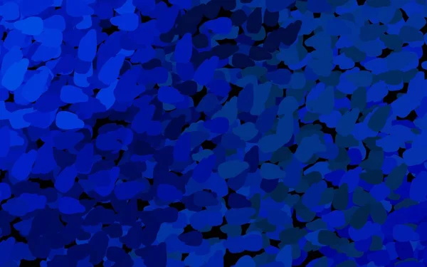 Tmavé Pozadí Vektoru Blue Abstraktními Tvary Ilustrace Barevnými Tvary Přechodu — Stockový vektor